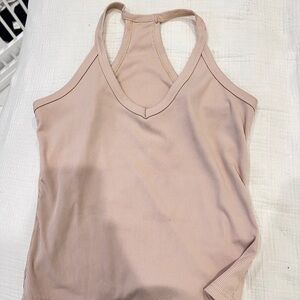 Women's cream Sleeveless Top
